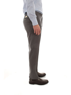 Santaniello RIMA pantalone in lana da uomo grigio