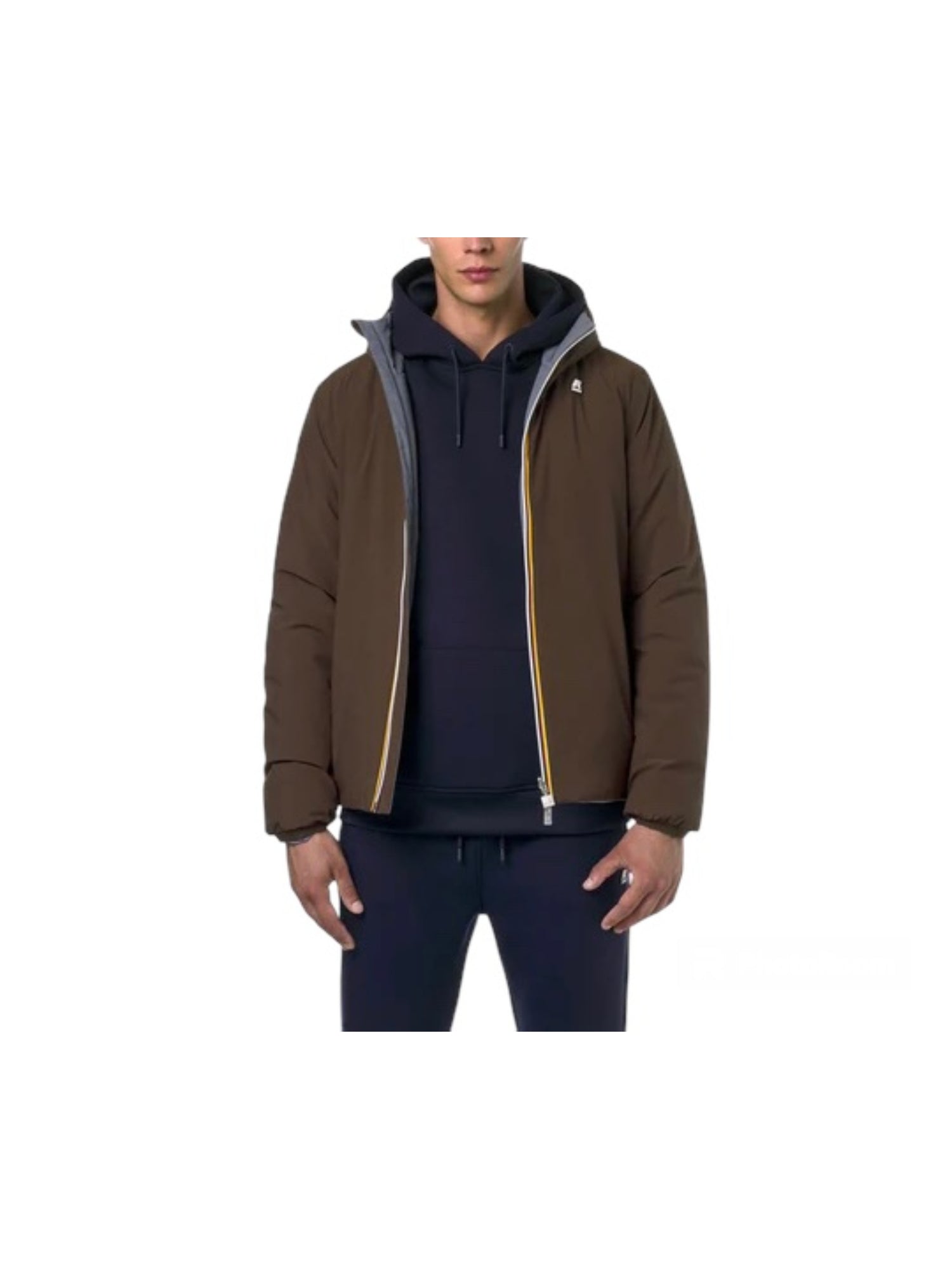 K-Way Jack Warm Double giubbotto da uomo brown m/grey m