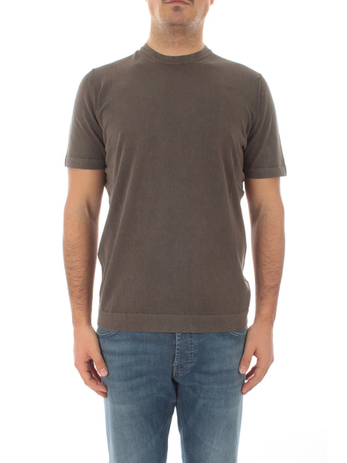 Drumohr T-shirt manica corta da uomo grigio