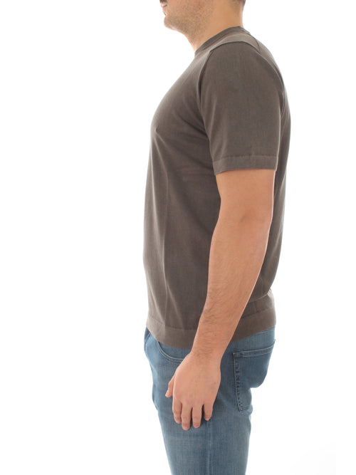 Drumohr T-shirt manica corta da uomo grigio