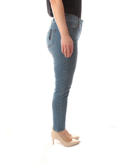 Luisa Viola jeans skinny da donna azzurro