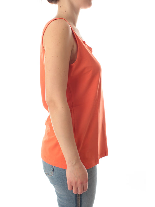 Luisa Viola top in jersey da donna arancio