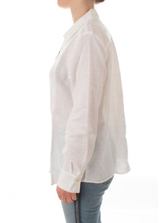 Persona By Marina Rinaldi GAIA camicia in lino da donna bianco