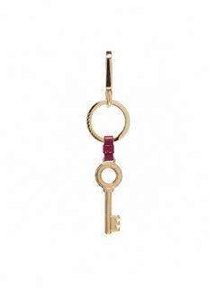 CHARM GRAINED LEATHER/METAL