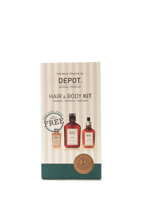 101 DEPOT HAIR & BODY KIT FRESH BLACK PEPPER