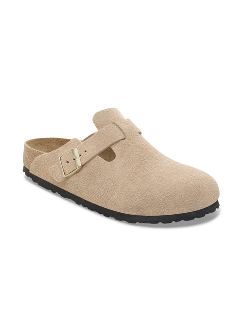 BIRKENSTOCK BOSTON SANDCASTLE SUEDE LEATHER