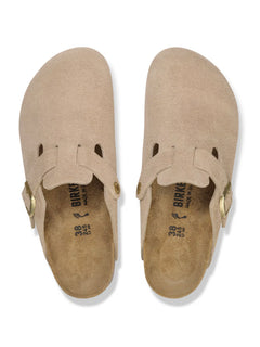 BIRKENSTOCK BOSTON SANDCASTLE SUEDE LEATHER