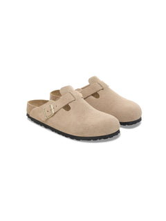 BIRKENSTOCK BOSTON SANDCASTLE SUEDE LEATHER