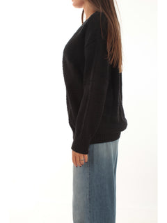 MARGOT V-NECK PULL BLACK