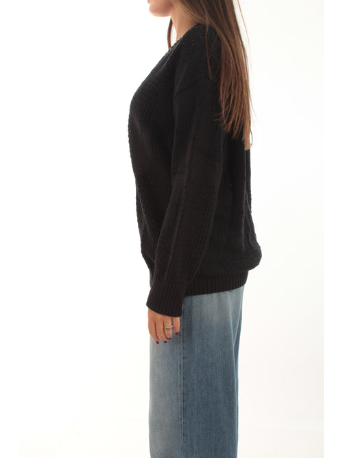 MARGOT V-NECK PULL BLACK