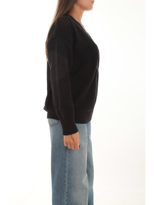 MARGOT V-NECK PULL BLACK