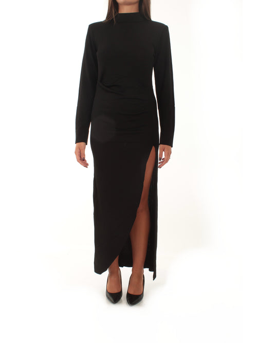 BELLA MOCK NECK LONG BLACK