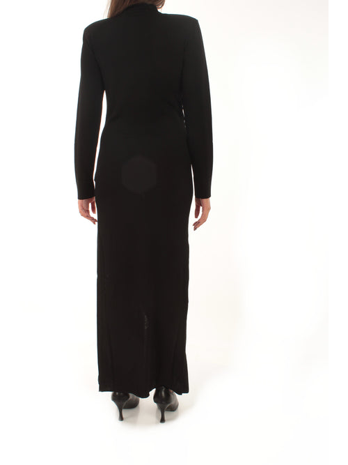 BELLA MOCK NECK LONG BLACK