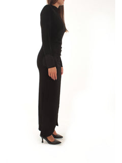 BELLA MOCK NECK LONG BLACK