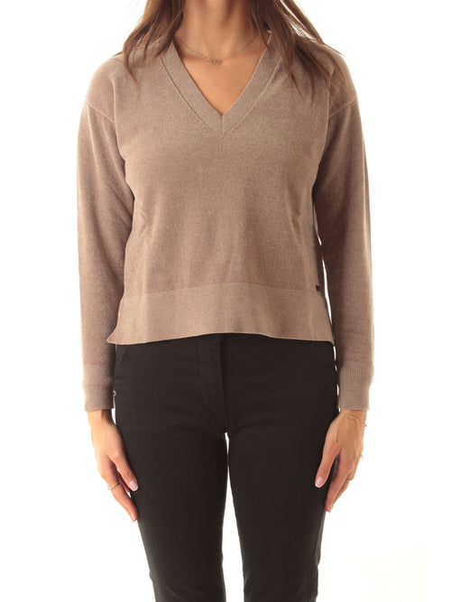 VELVET VENT V NECK WOM KNIT 87
