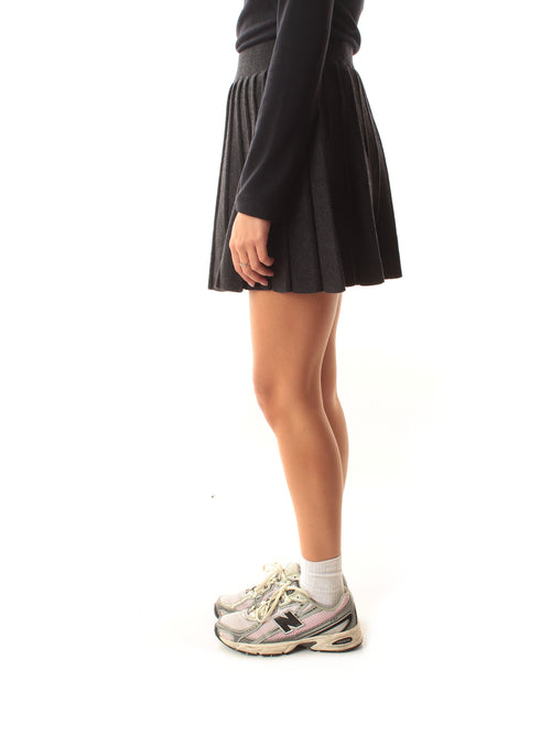 PLEATED KNIT SKIRT 00041M
