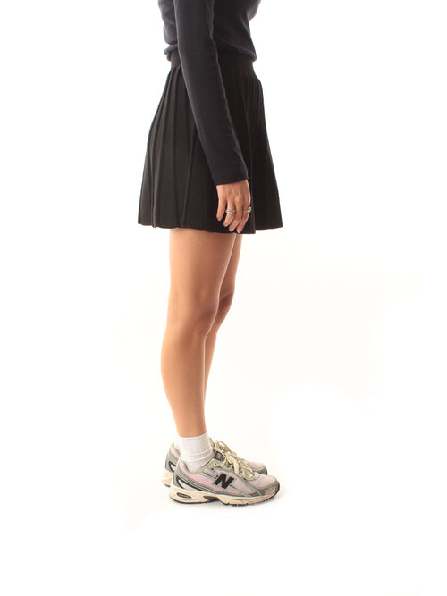 PLEATED KNIT SKIRT 00068M
