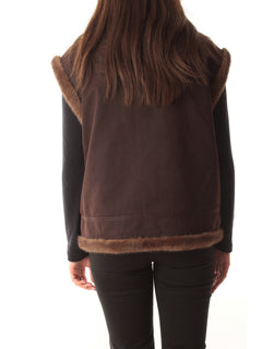 SHEARLING GILET 01000M