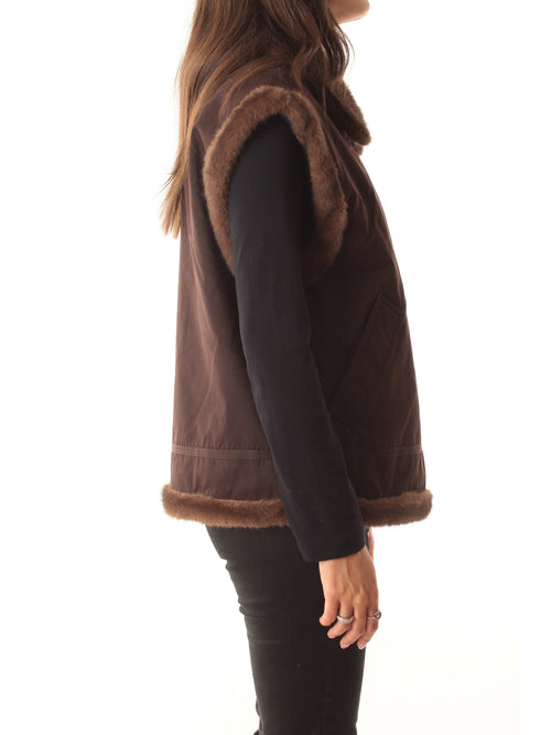 SHEARLING GILET 01000M