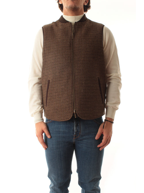 REVERSIBLE WOOL VEST 000370M