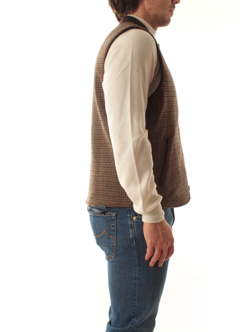 REVERSIBLE WOOL VEST 000370M