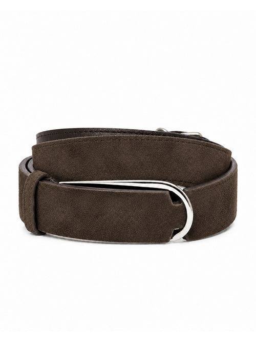 CINTURA NOBUCKLE SUEDE FANGO