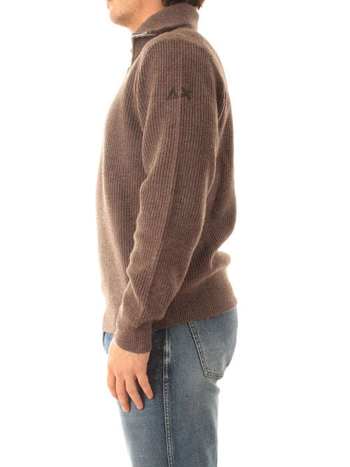 HALF ZIP ENGLISH RIB WARM 66