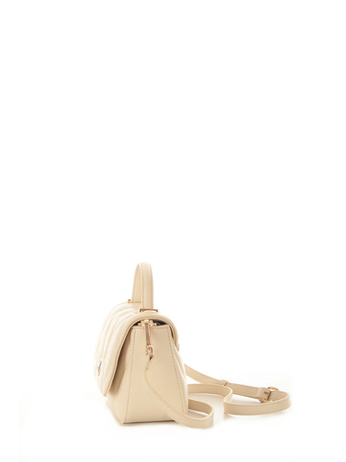 Twinset borsa a tracolla in similpelle da donna parchment