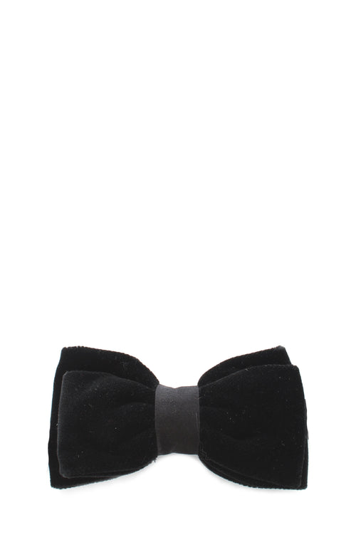 Fefe papillon velluto da uomo nero, PAPVEL1