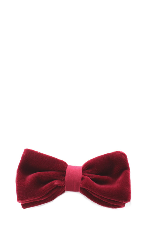 Fefe papillon velluto da uomo bordeaux, PAPVEL4