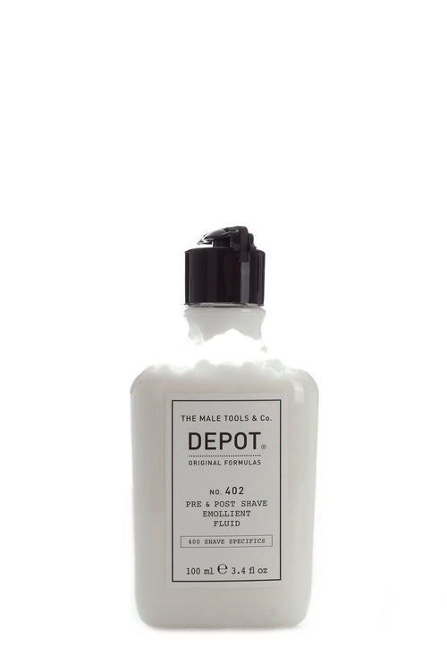 DEPOT NO. 402 PRE & POST SHAVE EMOLLIENT FLUID FLUIDO EMOLLIENTE PRE E POST BARBA 100 ML