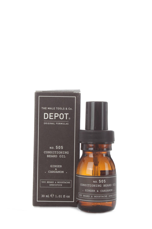 DEPOT NO. 505 CONDITIONING BEARD OIL OLIO DA BARBA 30 ML GINGER & CARDAMOM