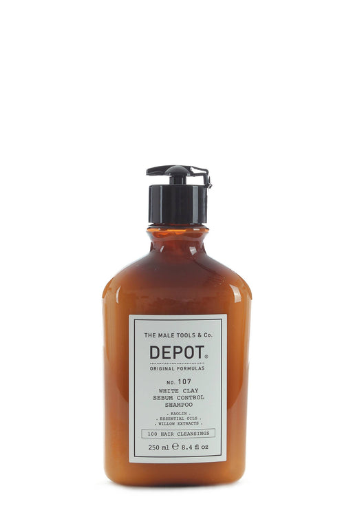 DEPOT NO. 107 NO. 107 WHITE CLAY SEBUM CONTROL INTENSIVE SHAMPOO CAPELLI GRASSI 250 ML