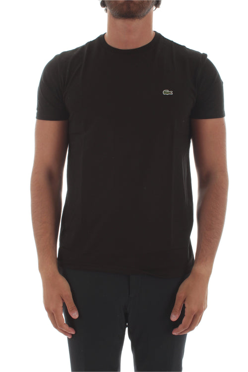 Lacoste T-shirt girocollo da uomo noir, TH6709