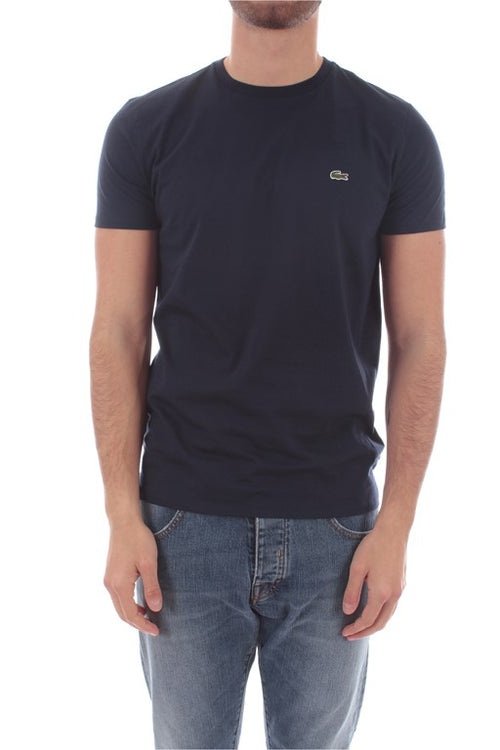 Lacoste T-shirt girocollo da uomo bleu marine, TH6709