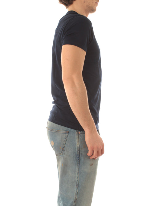 Lacoste T-shirt girocollo da uomo bleu marine, TH6709