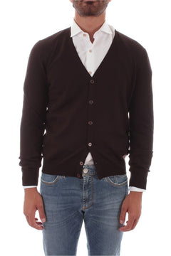 Barba cardigan trendy da uomo marrone, 14296 58585