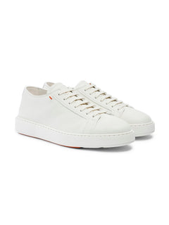 Santoni sneaker low top da uomo bianco