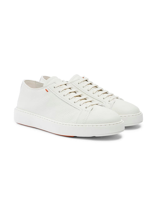 Santoni sneaker low top da uomo bianco