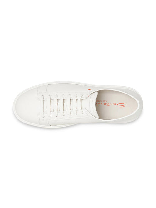 Santoni sneaker low top da uomo bianco