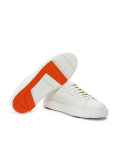 Santoni sneaker low top da uomo bianco