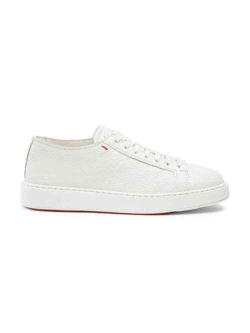 Santoni sneaker low top da uomo bianco