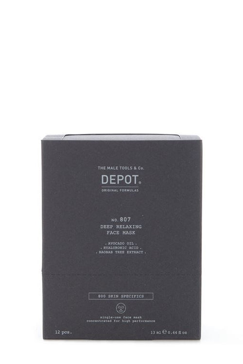 Depot 807 DEEP RELAXING FACE MASK 12PZ da uomo,SRFM000