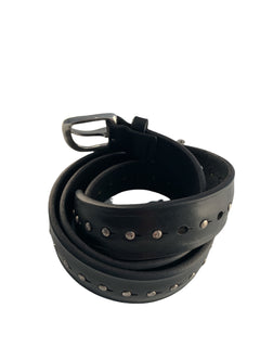 Orciani cintura  con borchie da uomo nero, UO8038