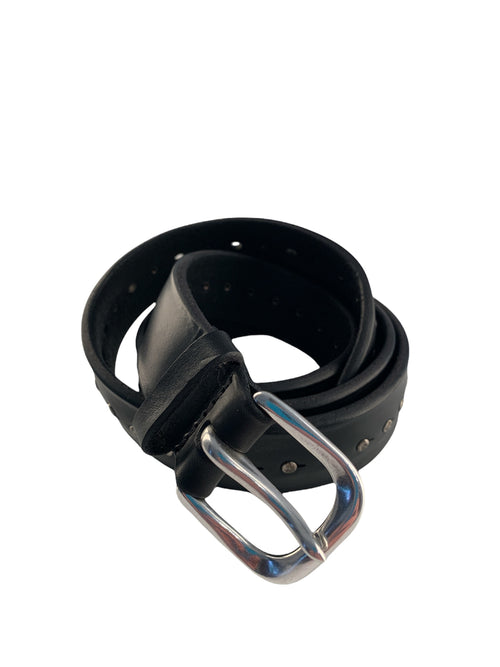 Orciani cintura  con borchie da uomo nero, UO8038