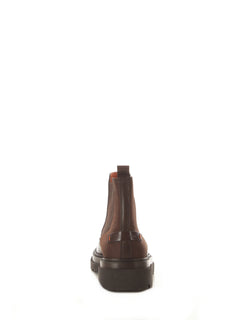 Santoni BLOCKAGE stivaletto Chelsea da uomo dark brown,MGMI17701JK4EZOLT50
