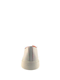 Santoni sneaker in pelle bottalata white da uomo,MBCD21574BARCMXDI48