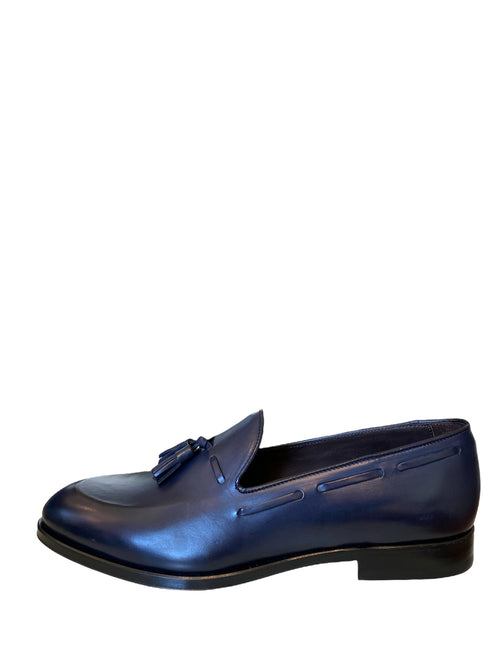 Tagliatore JORDY mocassino in pelle blu da uomo,JORDY ORE22-PR