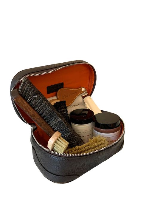 Santoni beuty shoe care da uomo testa di moro,UFPPA1062A10AAD1T50