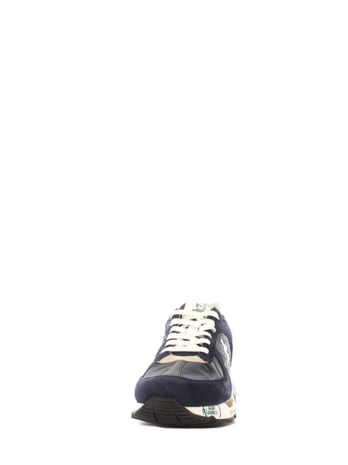 Premiata scarpa sneakers in pelle scamosciata blu da uomo,MASE 5684